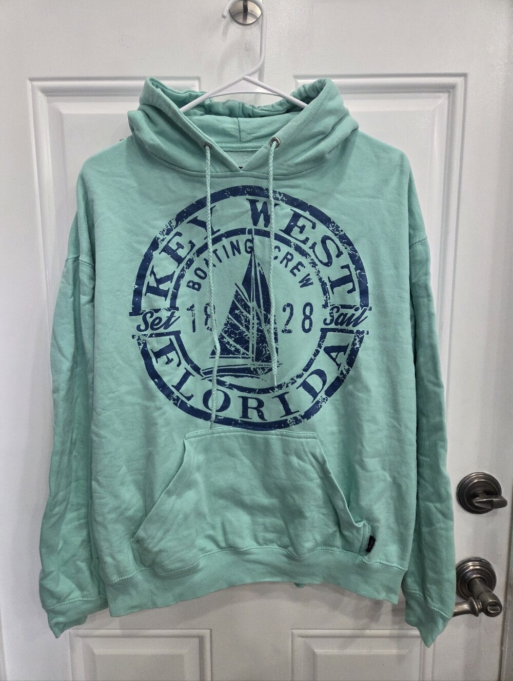 Key West Florida Mint Green Graphic Hoodie
